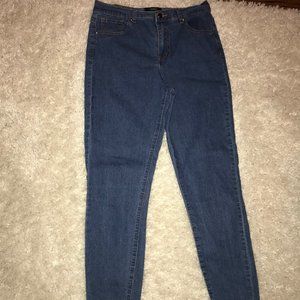 Fitted High Rise Skinny Jeans
